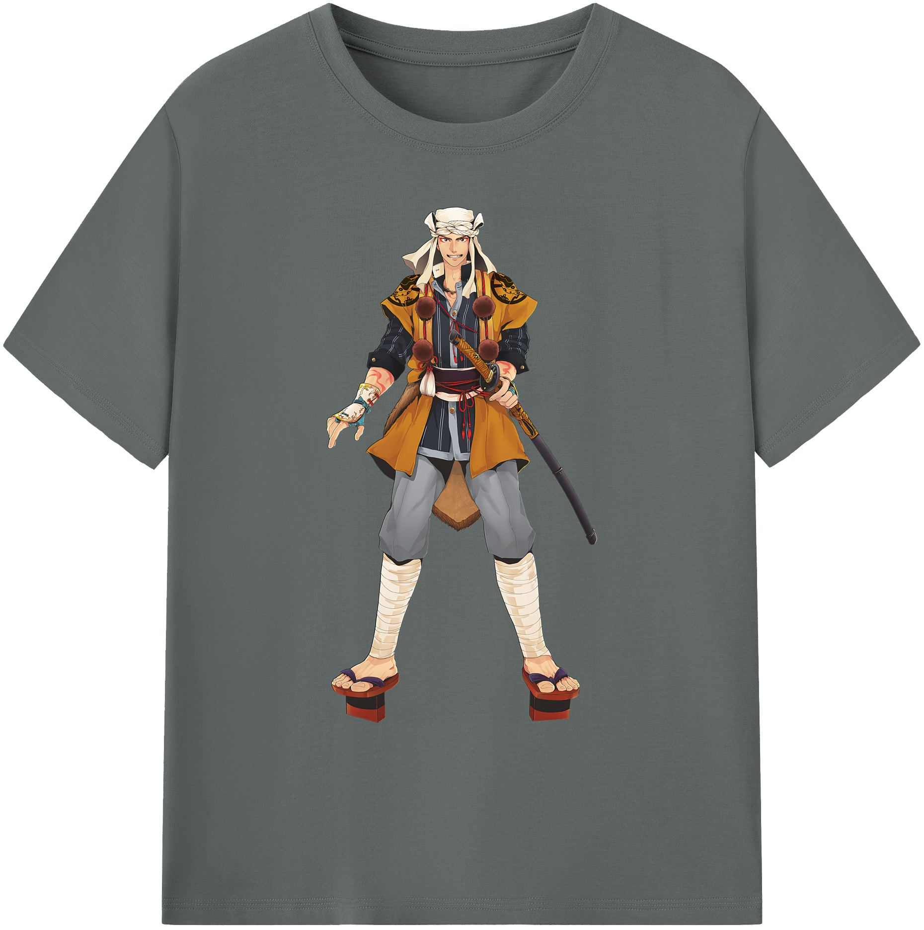 （画像用） 刀剣乱舞 Touken Ranbu 綿100％ メンズ半袖Tシャツ｜肌触りやわらか＆通気性